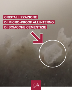 Calcestruzzo autocicatrizzante