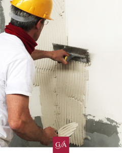 Applicazione malta da finitura